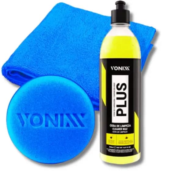 Kit Cera Carnauba Plus Vonixx 500ml Cera Liquida Automotiva
