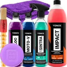 Kit Shampoo Desengraxante Moto-V V-Floc Impact Apc Sintra Fast Vonixx