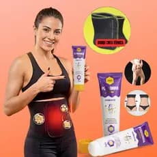Kit Gel Redutor De Medidas Combate Estrias/Celulite + Brinde Cinta Modeladora