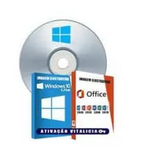 DVD Kit formatação Windows 10 Com Office 2021 Ativação Vitalicia