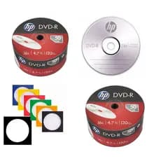 10 unidades de Mídia Virgem DVD-R 4.7gb 120min 16x - Hp Grava Jogo