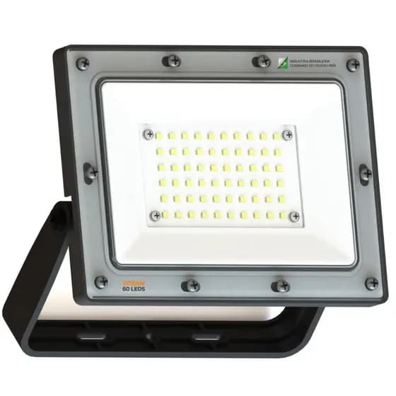 Refletor 50w Led Osram 4500lm Bivolt  Slim 6500k