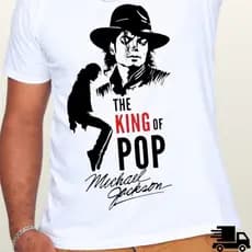Camiseta T-Shirt Michael Jackson Blusa Masculina e Feminina Algodão Premium Estampa Alta Definição /  Entrega Rápida
