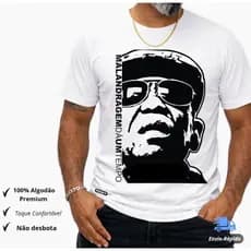 Camiseta Básica Unissex Bezerra da Silva 100% Algodão Estampa Samba e Pagode Música popular brasileira