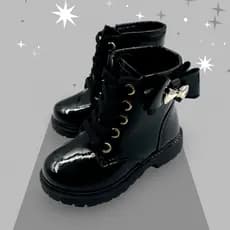 Coturno Bota Infantil menina com laço
