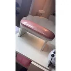 Apoio de Mão - Apoiador de Mão MDF Premium Glitter Rosa - Nail Designer - Unha