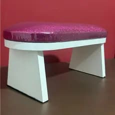 Apoio de Mão - Apoiador de Mão MDF  Premium Glitter Pink - Nail Designer  Manicure - Unha