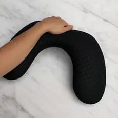 Apoio de Mão - Apoiador de Mão Comfort Preto C Branco - Nail designer Manicure - Exclusivo Atacado
