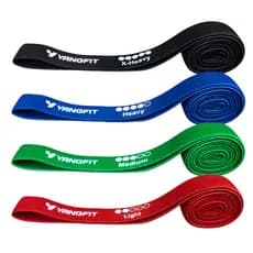 Kit Super Band Tecido Elástico 4 Intensidade Premium Yangfit