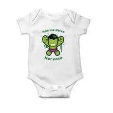 Body Bebê Infantil Não Me Deixe Nervoso Bebé Bravo Bebé Manhoso Bebé Chorão Bebé Verde Personalizado