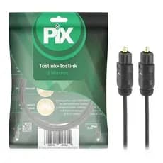 Cabo De Áudio Óptico Digital 3m Toslink Plug Gold 3 Metros
