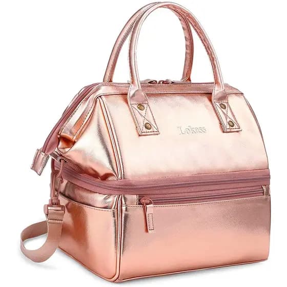 Bolsa Térmica Feminina Grande C/ Alça, Lancheira Impermeável Academia Viagem Passeio Fitness