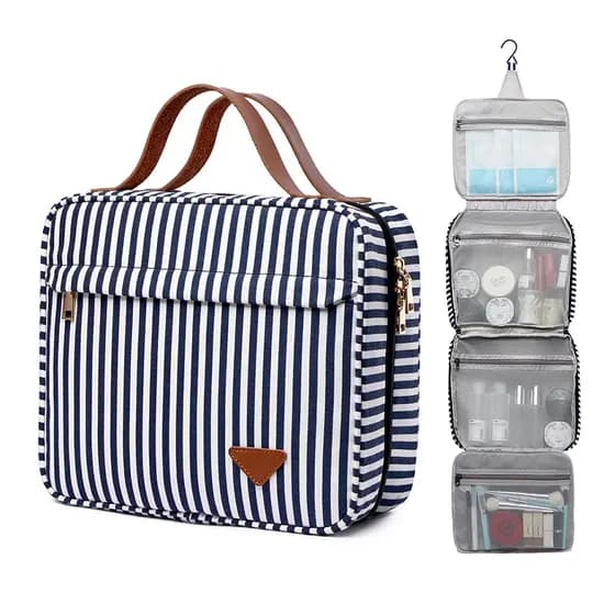 Necessaire Feminina Viagem Gancho Organizadora Mala Pendurar