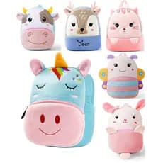 Mochila Infantil Escolar Pequena, Bolsa De Pelúcia Bebê Menino Menina Animais Creche