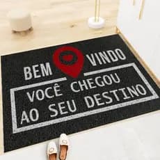 Tapete Antiderrapante de Porta 0,40x0,60 Capacho Sala/Banheiro/Quarto