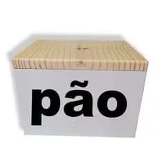 Porta Pão Pinus Cesta Mdf Caixa Branca Decorativa  Organizadora Para Pães