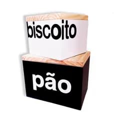 Kit Porta Pão Biscoito Pinus Cesta Mdf Caixa Decorativa P/b