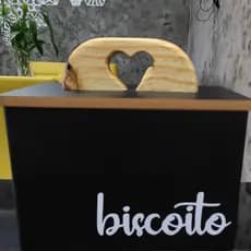 Porta Biscoito Pinus Cesta Mdf Caixa Decorativa Para Bolacha com Alça Coração