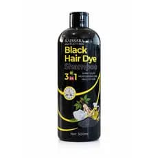 Shampoo Tonalizante Preto 3 em 1 Kaissara Beauty 500ml – Cobre Brancos, Hidrata e Dá Brilho