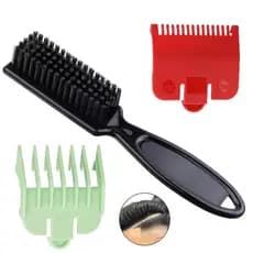 Kit Escova Degradê + Pentes 0.5 e 1.5 Profissional Barbeiro