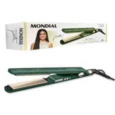 Chapinha | Prancha Mondial by Juliette P-Ju 02 com Titânio e Nano Silver 230°C Verde - Bivolt