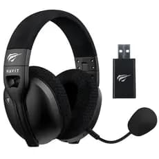 Headset Gamer Havit Fuxi H5 Sem Fio Tri-mode Bluetooth 5.4 Low Latency 30ms Driver 50mm PC Celular