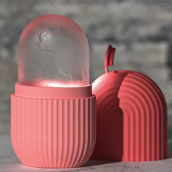Massageador Ice Rolo Para Rosto Material de Silicone Tratamento de Poros e Rugas LOJA TX