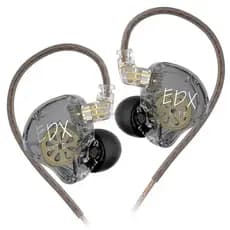Fone de Ouvido KZ EDX Lite Intra-Auricular, Driver Dinâmico Super-Linear, Cabo Substituível