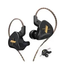 Fone de Ouvido Profissional KZ EDX Intra-auricular, Driver Dinâmico Magnético Composto de 10mm, Cabo Substituível