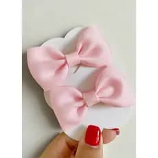 par de laço rosa bebê laço infantil parzinho de laço