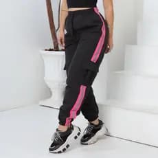 Calça Cargo Jogger Feminina TACTEL VICTORIA com FAIXAS LATERAIS REFLETIVAS