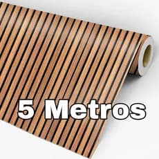 Papel De Parede Ripado Madeira 3d Adesivo Lavável Quarto Cozinha Sala Decoração Casa Revestimento