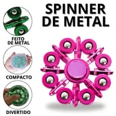 Spinner Infantil Spiner metal Spine Spinners Spinne Brinquedos Anti Stress Colorido Metalico