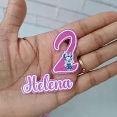 Kit de Apliques Personalizados com Nome e Idade – Apliques para Lembrancinhas, Caixinhas e Festas