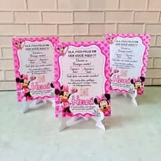 Card de Agradecimento de Mesa com Suporte – Centro de Mesa Personalizado – Todos os Temas