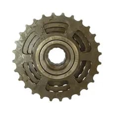Catraca Roda Livre 6V 14-28 Dentes  - Marrom - SHIFTECH Compativel Com Shimano