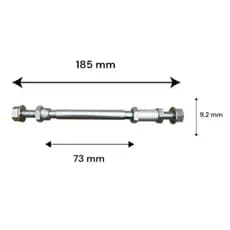 Eixo De Bike Traseiro para Cubo A Disco Viper rosca