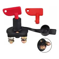 Chave Geral Corta Corrente Bateria 12V 24V 36V 100A Isolador Elétrico Com Chave Removível Carro Barco Caminhão