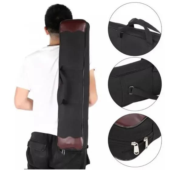 Bolsa Estojo Maleta em lona para Transportar Arco Recurvo Desmontado 80cm Acessórios Organizador