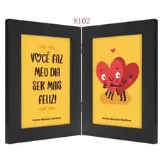 Porta Retrato Quadros Com Moldura De Plastico Coracao Ve