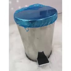 Lixo de lixo de aço inoxidável redondo pedal lata de lixo saúde doméstica