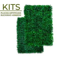 Kit 10/20/30 Unidades Placas 40x60 Buchinhos Grama Artificial Jardim Vertical Verde Muro inglês
