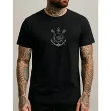 Camiseta estampada timão fiel torcedor 100% algodão PREMIUM corinthians oferta envio rápido