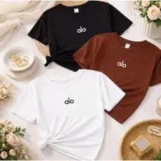 Kit 3 Camisetas Blusa Feminina Yoga Academia Fitness Treino Casual Esportiva Tendencia Camisa Premium