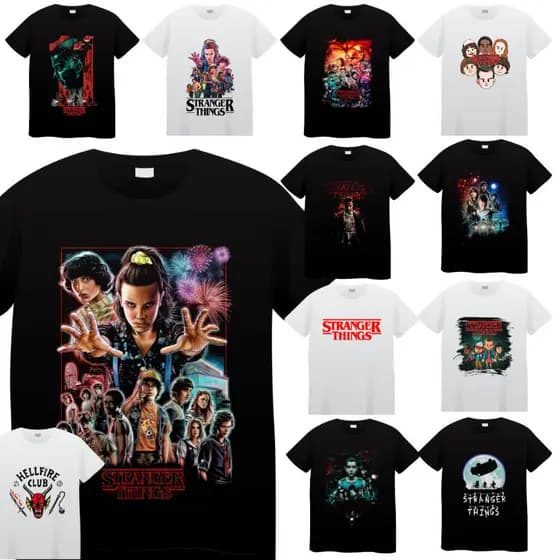Camiseta da série ST 100% Algodão unissex diversos modelos