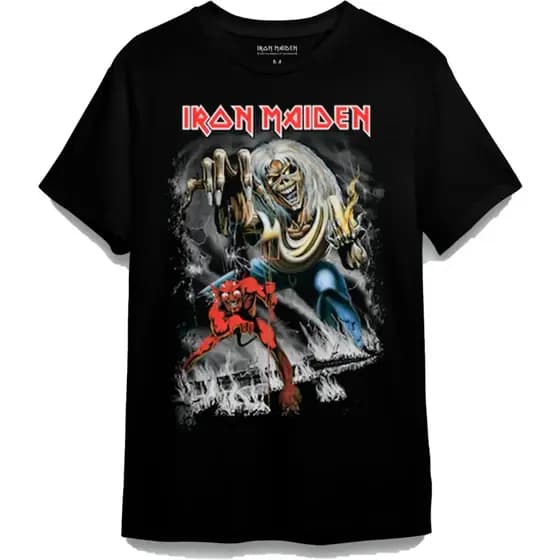 Camiseta Iron Maiden - Number of The Beast  100% algodão