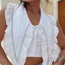 Blusa feminino com strass 8061
