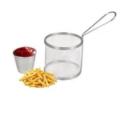 Cesto De Porções Fritura Batata Frita Nugguets Mini Porção