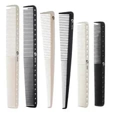 Pente Carbono Antiestatico Variados Para Corte de Cabelo Resistente Ao Calor