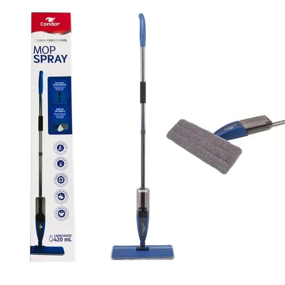 Mop Spray com Reservatório 420ml Esfregão Profissional Perfect Pro Condor 973877